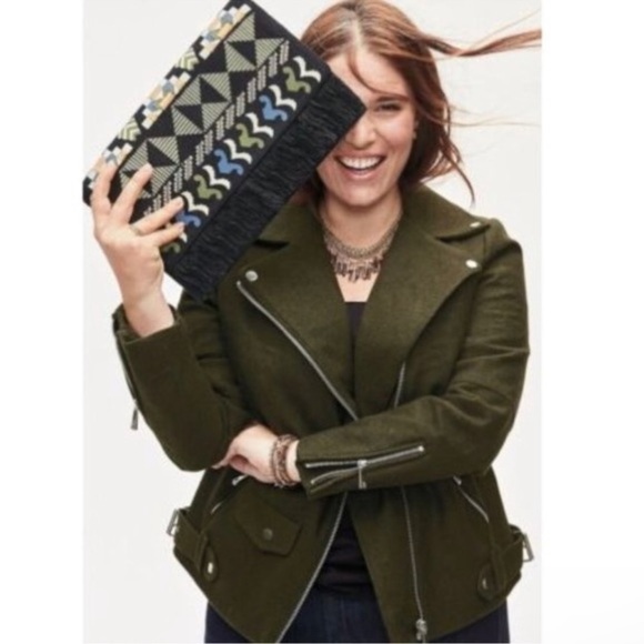 Stella & Dot Clutch embroidered fringe - Picture 1 of 6